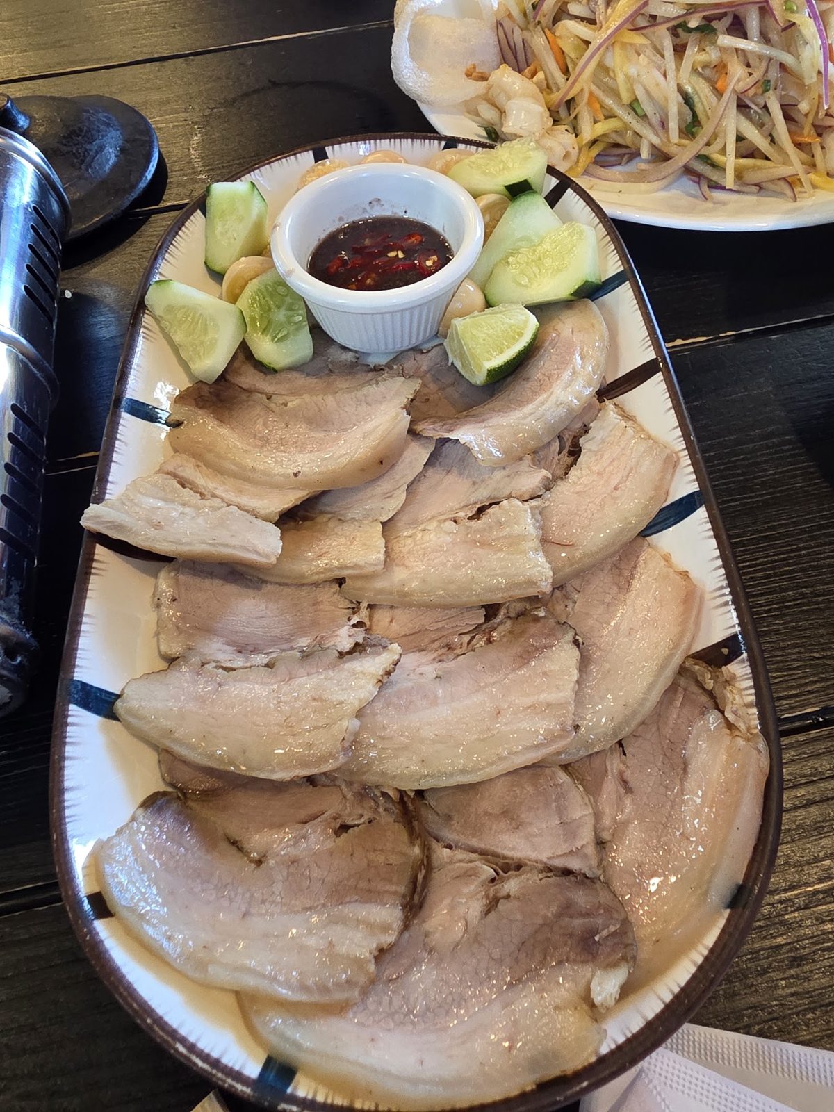 Sliced boiled pork